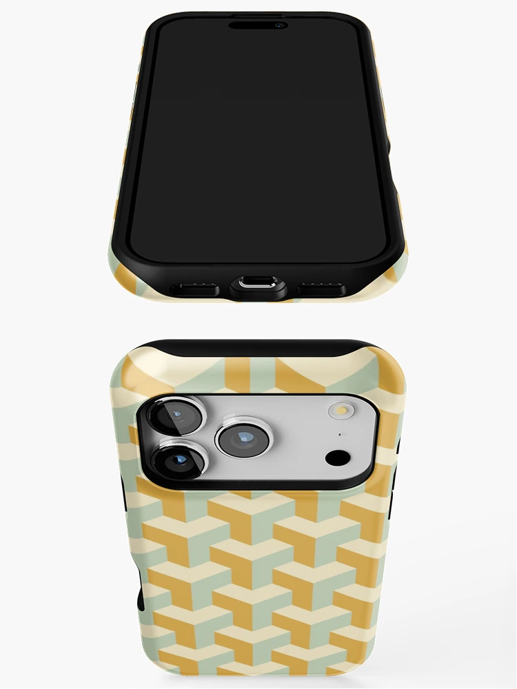 Thumbnail 3 of 4, iPhone Case, Geometric Parallel Dimension Pattern designed and sold by RafaelLima7.