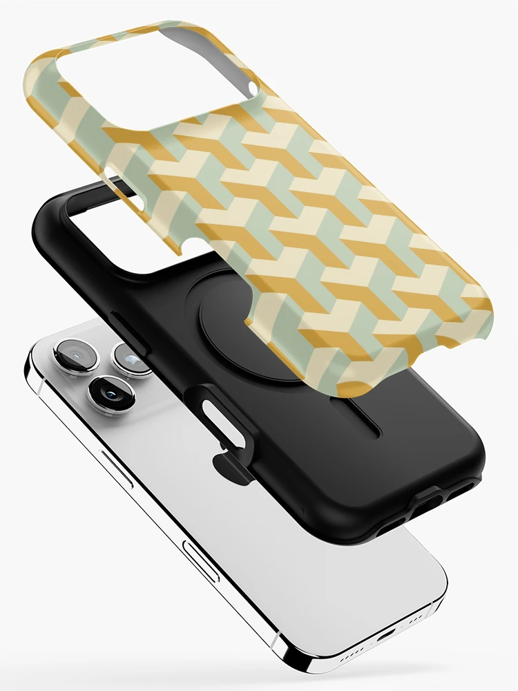 Thumbnail 2 of 4, iPhone Case, Geometric Parallel Dimension Pattern designed and sold by RafaelLima7.