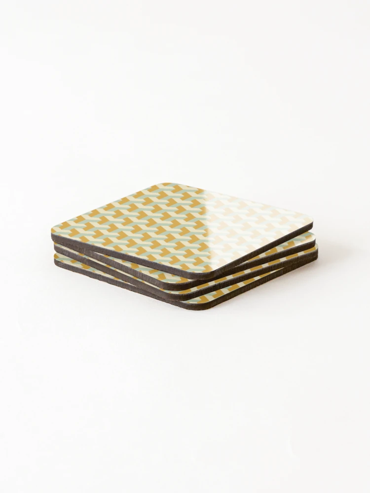 Thumbnail 4 of 5, Coasters (Set of 4), Geometric Parallel Dimension Pattern designed and sold by RafaelLima7.