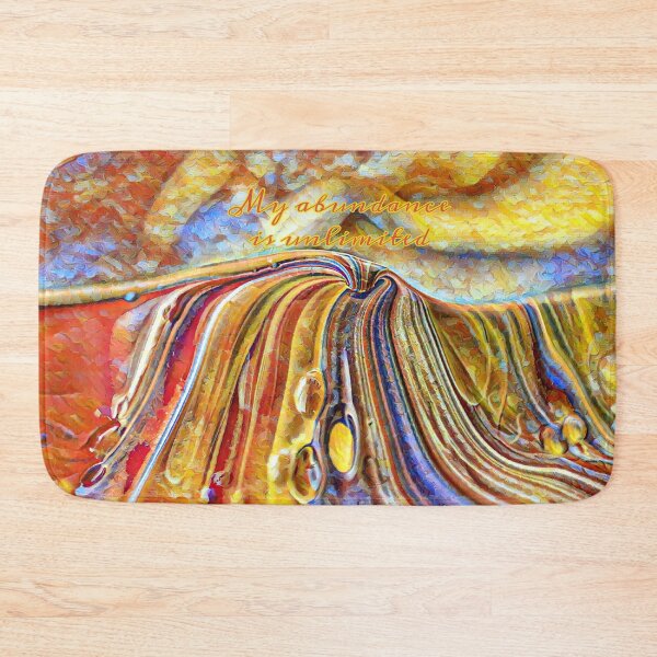 Item preview, My Abundance Is Unlimited Self Affirmation, Abstract Impressionist Painting Print designed and sold by iASunshine.
