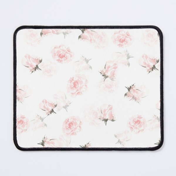 Item preview, Hand drawn blush roses and peonies Botanical Garden with white background 1 designed and sold by UtArt.