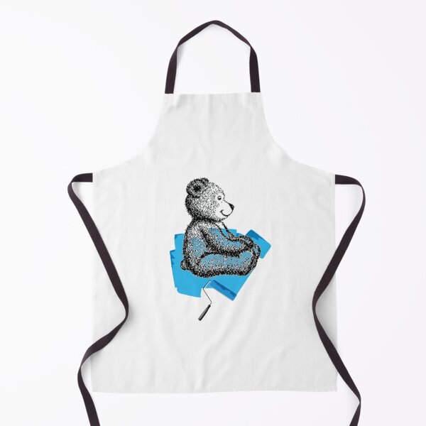 Item preview, CUTE TEDDY BEAR BEING PAINTED BLUE designed and sold by MrCreativeArts.