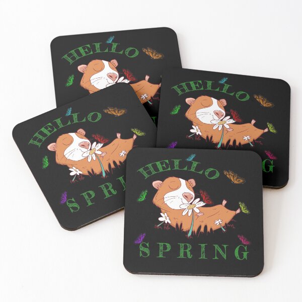 Item preview, Hello Spring Hamster Butterfly Guinea Pig Colors designed and sold by Tig3rE.