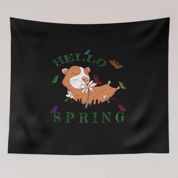 Item preview, Hello Spring Hamster Butterfly Guinea Pig Colors designed and sold by Tig3rE.