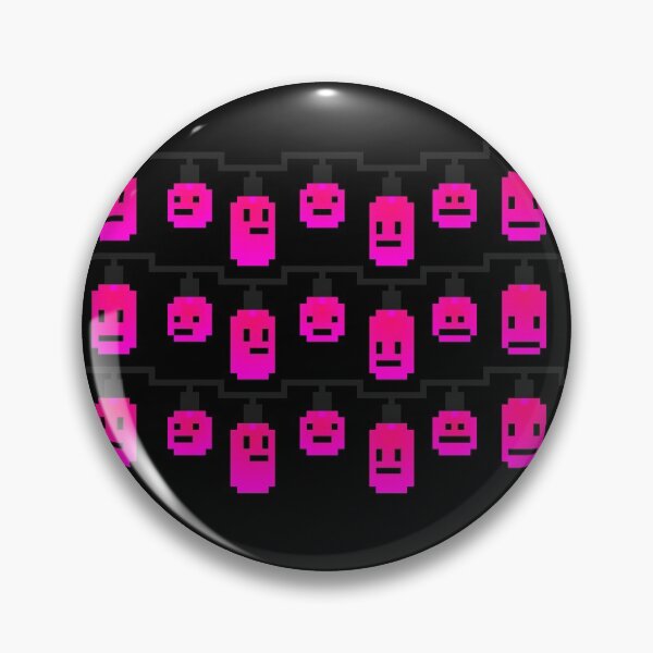 Artikelvorschau, Rosa Pixel Kürbis Halloween Lichter entworfen und verkauft von rin3d .