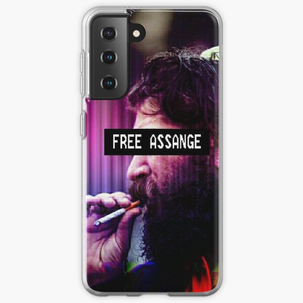 Anarchy Wave Series: Free Assange Samsung Galaxy Soft Case