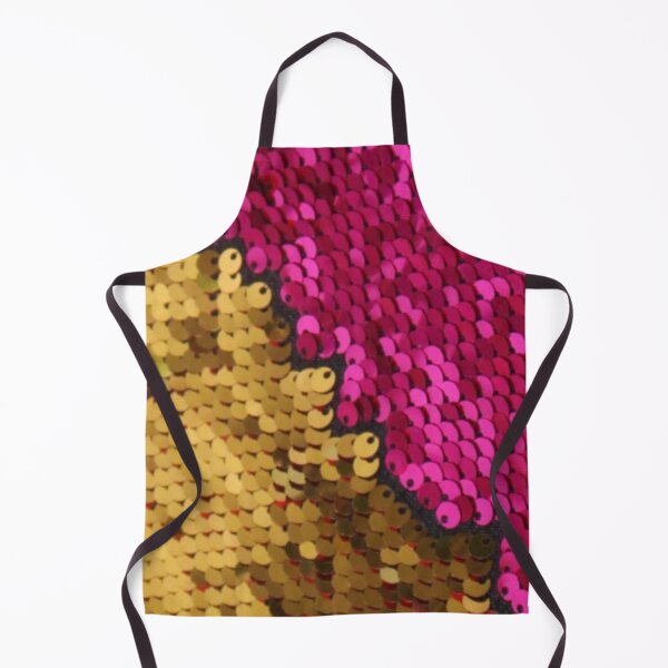 Item preview, Gold & Pink Reversible Sequins Fabric designed and sold by Poetic4Passion.