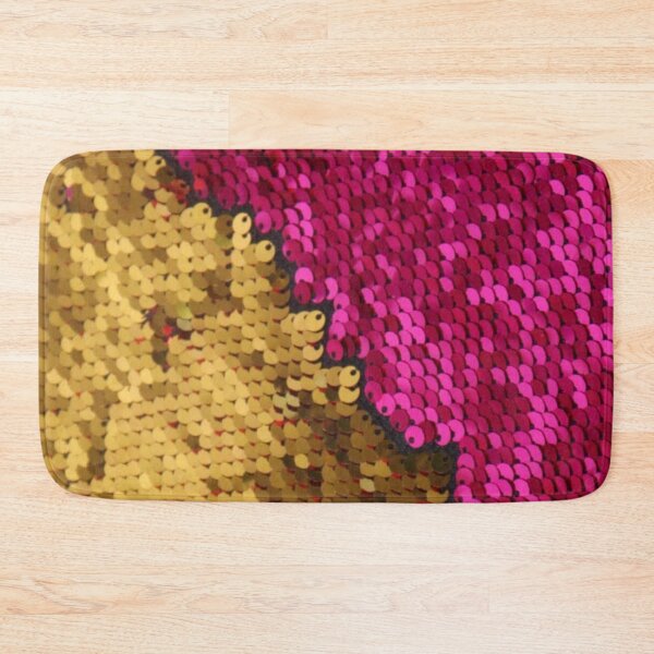 Item preview, Gold & Pink Reversible Sequins Fabric designed and sold by Poetic4Passion.
