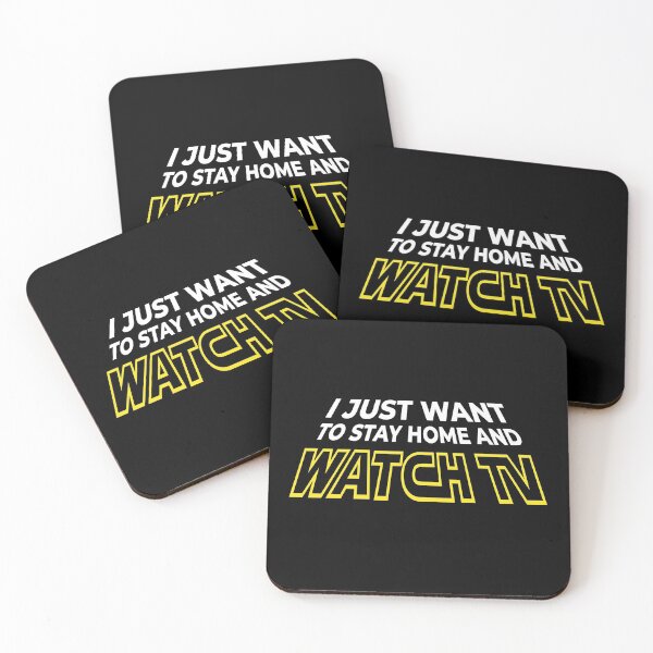 Item preview, I Just Want To Stay Home And Watch TV designed and sold by Maria Garcia.