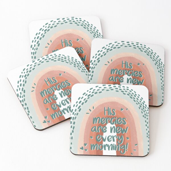 Item preview, Christian Quote rainbow, His mercies  are new every morning designed and sold by Isabelle Verona.