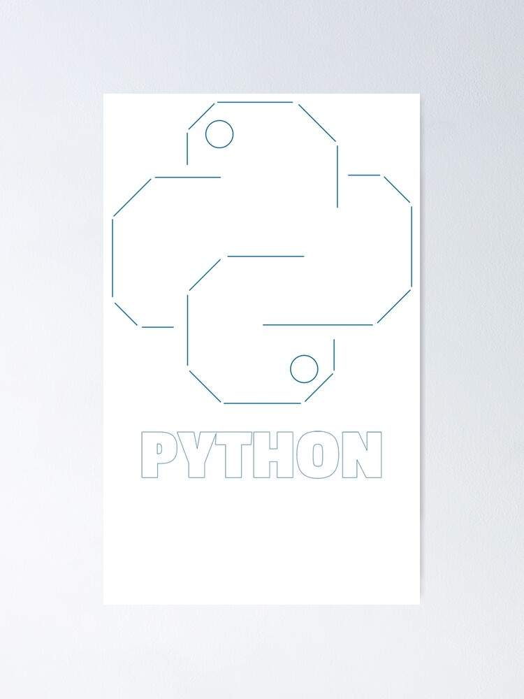 "Python" Poster for Sale by Mechalina | Redbubble