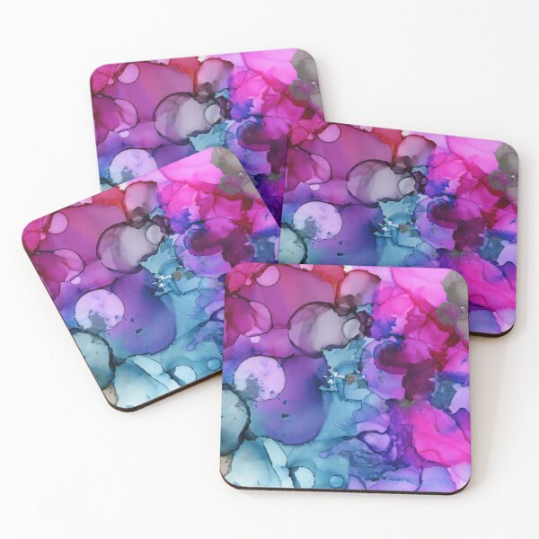 Item preview, Abstract in Pink, Teal and Purple - One designed and sold by LymphomaLass.