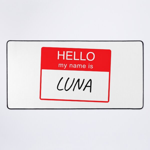 Item preview, Hello My Name is Luna Name Tag Custom Personalised Design  designed and sold by CreatedbyJR.