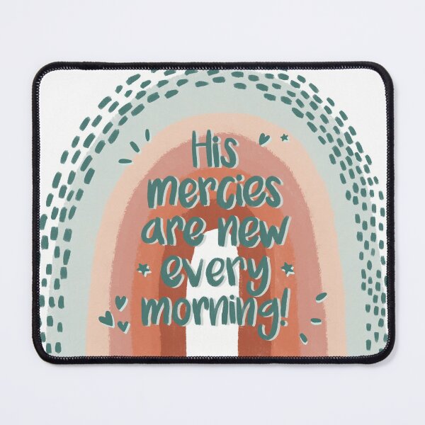 Item preview, Christian Quote rainbow, His mercies  are new every morning designed and sold by Isabelle Verona.