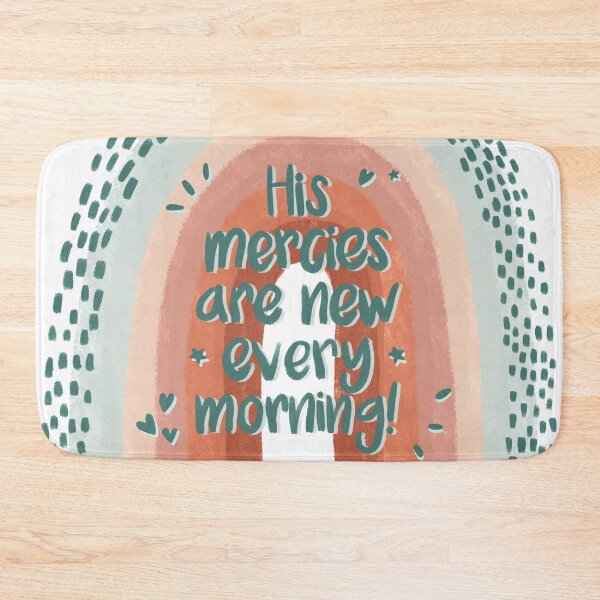 Item preview, Christian Quote rainbow, His mercies  are new every morning designed and sold by Isabelle Verona.