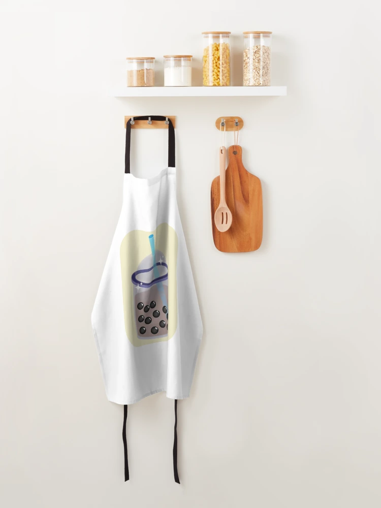 Thumbnail 4 of 6, Apron, But First Boba designed and sold by JustAddCoco.