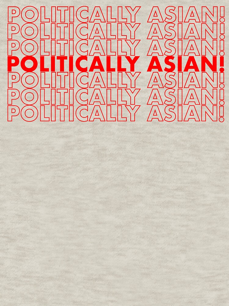 Politically Asian! Logo - Vintage White by politicallyazn