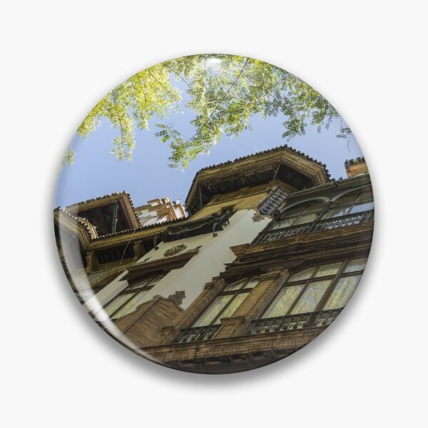 Item preview, Quintessential Andalusia - Soft Green Glow on an Intricate Facade designed and sold by Georgia Mizuleva.