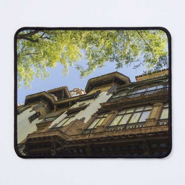 Item preview, Quintessential Andalusia - Soft Green Glow on an Intricate Facade designed and sold by Georgia Mizuleva.