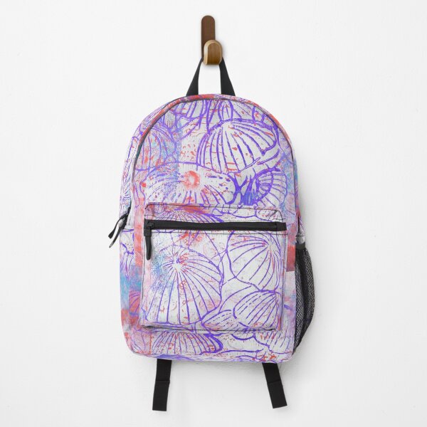 Item preview, Fading Jellies, Purple Jellyfish in a Sea of White, Red, and Blue designed and sold by ReinyBrain.
