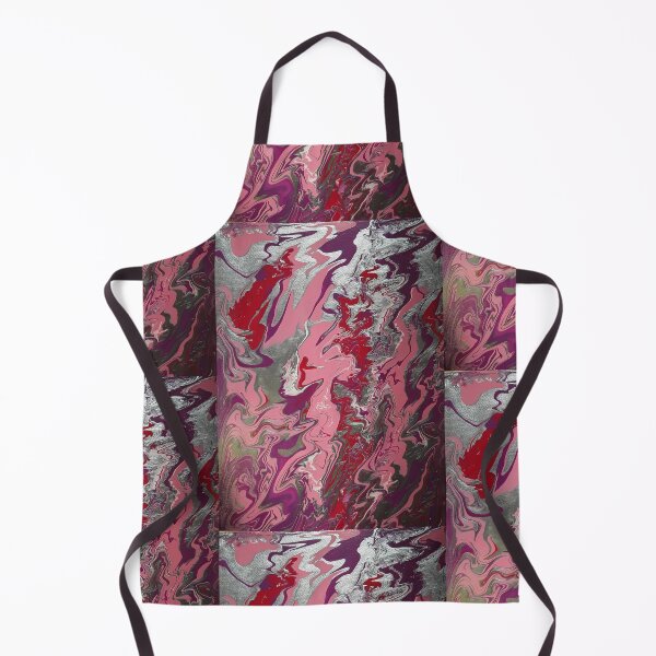 Item preview, #pouringart flow red silver pink magenta designed and sold by ChambersArtwork.
