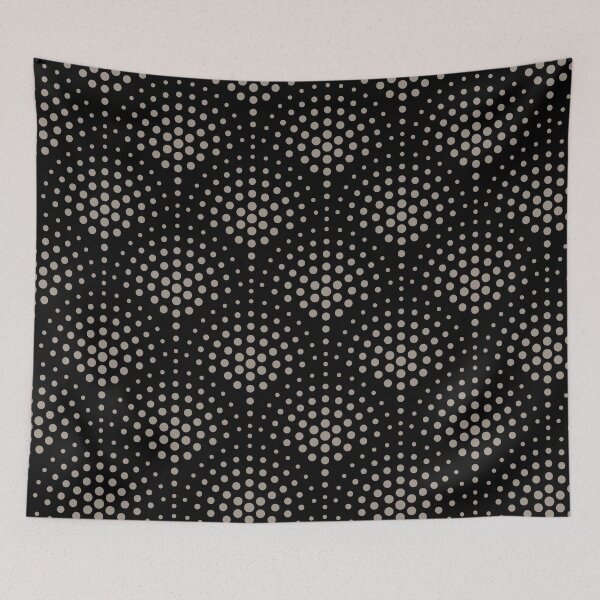 Item preview, Greyed Taupe and Black Polka Dot Scallop Pattern Pairs PPG 2022 Popular Color Gray By Me PPG1008-4 - Colour Trends - Shade - Hue designed and sold by ColorOfTheYears.