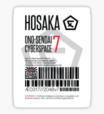 Hosaka Ono-Sendai Cyberspace 7 Label - Solid White Sticker
