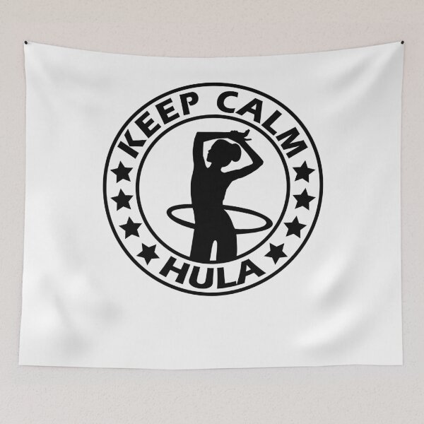 Item preview, Keep Calm And Hula Hulahoop motif Hulagirl women designed and sold by DerNerd.
