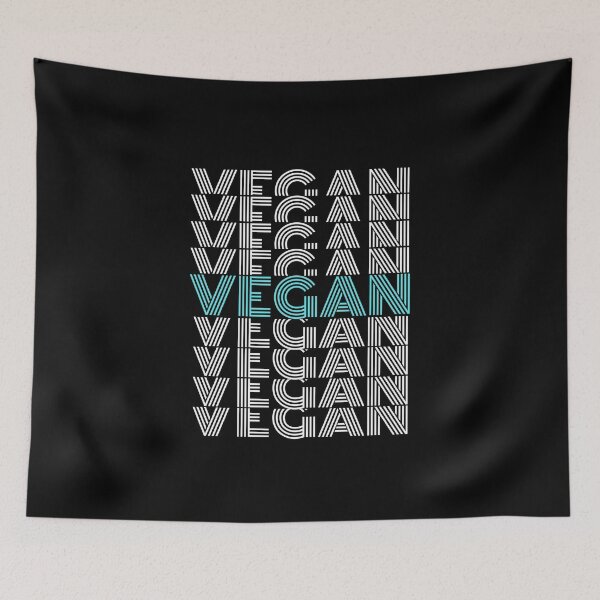 Item preview, Vegan Repeat Retro Design Turquoise  designed and sold by Vegginitup.