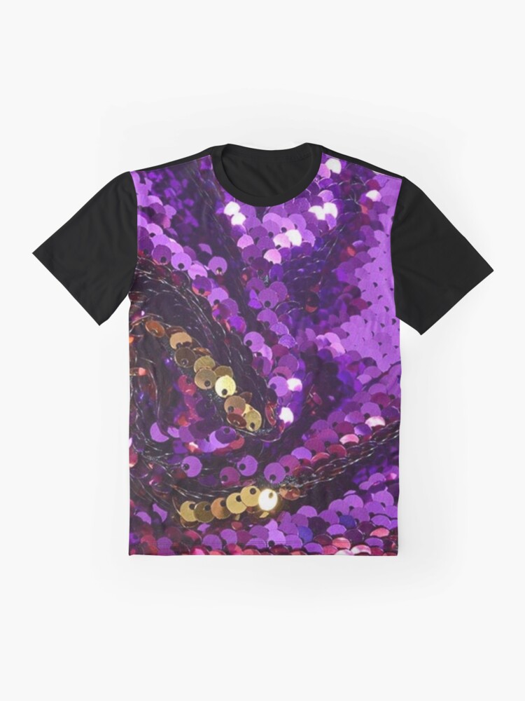 Winning Season Purple and Gold Sequin Sleeve Shirt