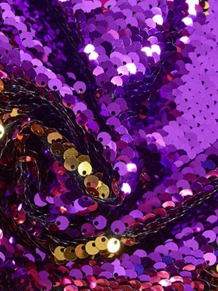 purple and gold sequin dress Purple & Gold Sequin Repeat T-Shirt Dress – Fleurty Girl main image 0