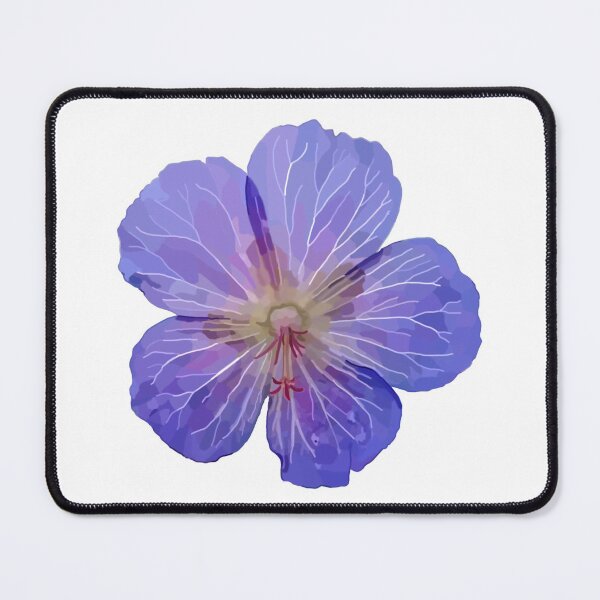 Item preview, Purple Cranesbill Wildflower designed and sold by Scat the cat.