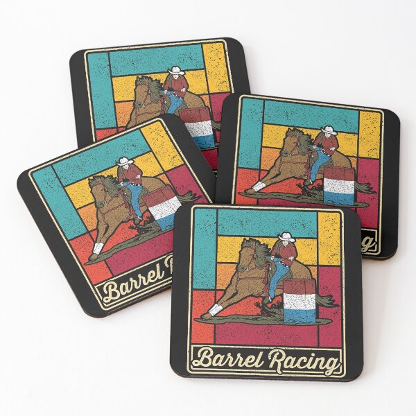 Aperçu de l'œuvre T-shirt Barrel RacingBarrel Racing Cowgirl Vintage Sport créée et vendue par SwickDavies.