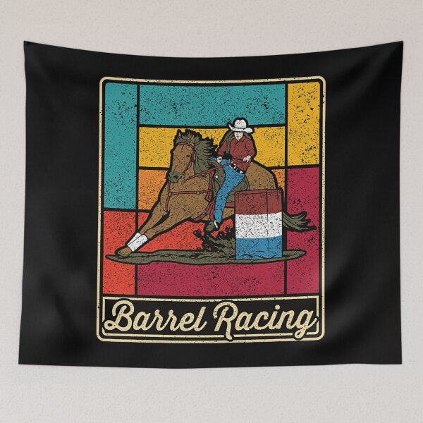Artikelvorschau, Barrel Racing T-ShirtBarrel Racing Cowgirl Vintage Sport entworfen und verkauft von SwickDavies.