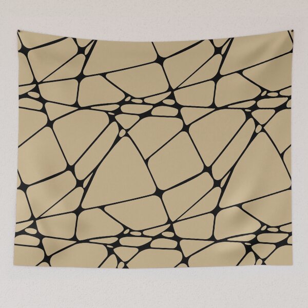Item preview, Beige and Black Abstract Mosaic Pattern 1 Pairs PPG 2022 Popular Color Somber PPG1093-4 - Colour Trends - Shade - Hue designed and sold by ColorOfTheYears.