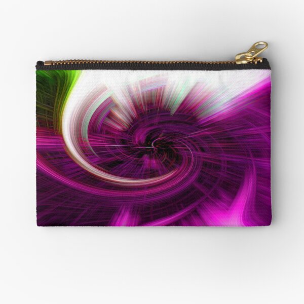 Pink ´N Green Twirl Zipper Pouch