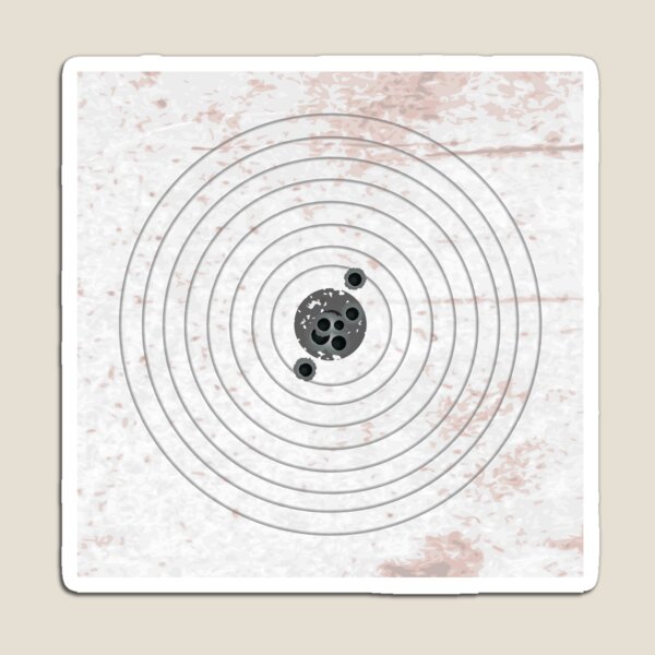 Shooting target with bullet holes Magnet