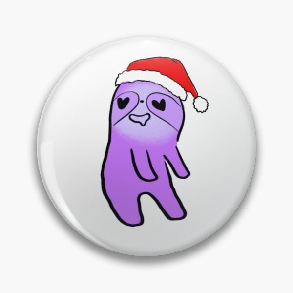 Item preview, santa hat sloth designed and sold by kimbasmama.