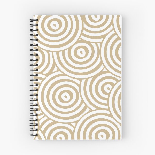 Item preview, Beige and White Hypnotic Circle Pattern Pairs PPG 2022 Popular Color Somber PPG1093-4 - Colour Trends - Shade - Hue designed and sold by ColorOfTheYears.