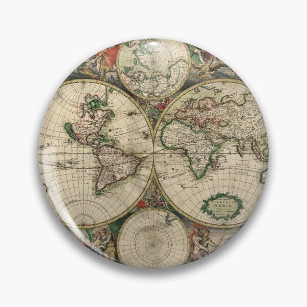 Item preview, World Map 1689 designed and sold by DonaldsGraphics.