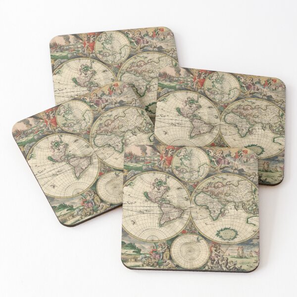 Item preview, World Map 1689 designed and sold by DonaldsGraphics.