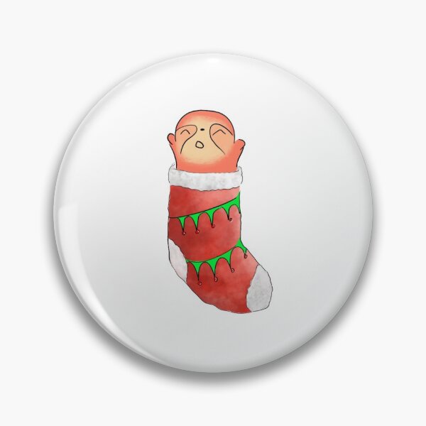 Item preview, holiday sock sloth designed and sold by kimbasmama.
