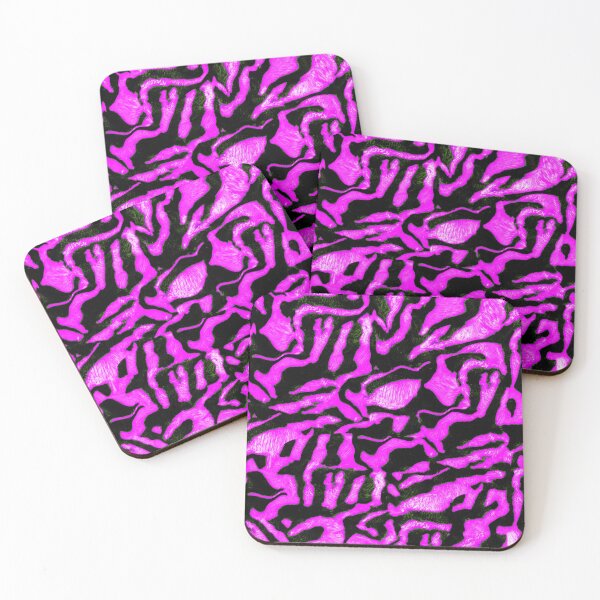 Item preview, Purple Pink Abstract Animal Print Tribal Ethnic African Inspired Textile Art designed and sold by BlackArt Cafe.