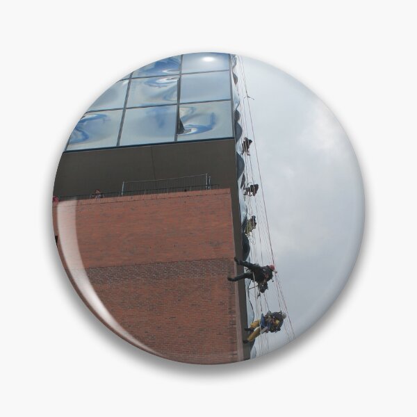 Item preview, Elbphilharmonie Hamburg climbing with window cleaners designed and sold by Janinevsart.