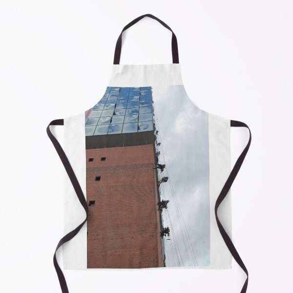 Item preview, Elbphilharmonie Hamburg climbing with window cleaners designed and sold by Janinevsart.