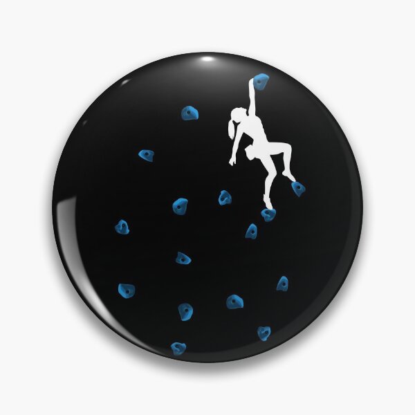 Item preview, Bouldering Climbing Blue Boulder Holds Woman Lady designed and sold by DerNerd.