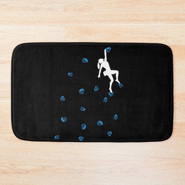 Item preview, Bouldering Climbing Blue Boulder Holds Woman Lady designed and sold by DerNerd.