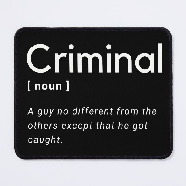 Item preview, Criminal Definition designed and sold by Amine-Creation.