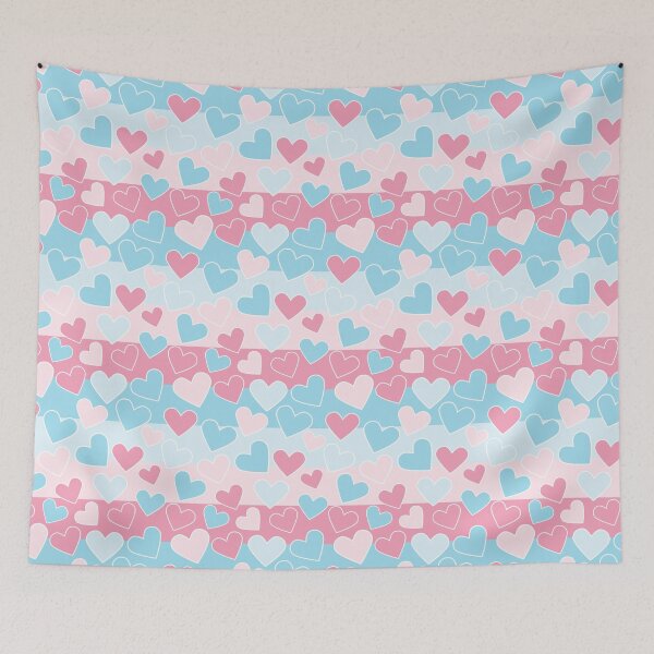 Item preview, Warm and Cold Hearts Pattern designed and sold by RafaelLima7.