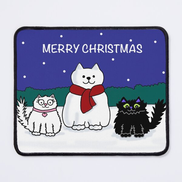 Item preview, Merry Christmas Snowcat night designed and sold by Scat the cat.